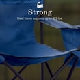 thumbnail image 3 of Coleman Portable Camping Chair with 4-Can Cooler, Cushioned Seat & Back with Side Pockets & Cup Holder, Carry Bag Included, Great for Camping, Tailgating, Firepits, Patio, & More, 3 of 8