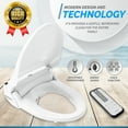 thumbnail image 3 of Ivyel GL-3 REM Smart Electric Bidet for Toilet Seat with Remote,For Round Toilets,Stainless Steel Self Cleaning Nozzle,Heated bidet Toilet Seat with Warm Water,Air Dryer,Intensive Wash, 3 of 8