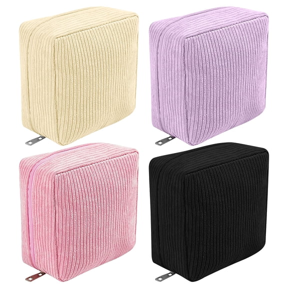 AOMXGD Portable Sanitary Napkin Storage Bag, Reusable Monthly Period Bag for Women Girls, Cute Sanitary Pad Pouch for Travel School Daily Use