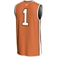 thumbnail image 3 of Youth GameDay Greats #1 Texas Orange Texas Longhorns Lightweight Collegiate Basketball Jersey, 3 of 4