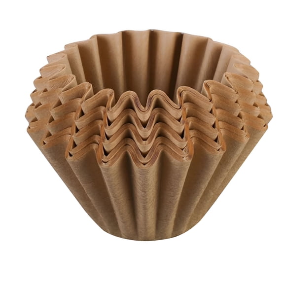 ACDANC 50 Pack Unbleached Coffee Filters, Natural Basket Paper Filter for 4-5 Cup Coffee Maker, Travel Brewer & Single Serve