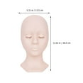 thumbnail image 3 of Juego de cabeza de maniquí para práctica de extensión de pestañas, molde para cabeza de maniquí (rosa), 1 Juego, 3 of 5