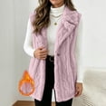 thumbnail image 2 of Aboser Fuzzy Sherpa Vest for Women Soft Plush Fleece Jacket Trendy Shawl Collar Vests Casual Open Front Tunic Jackets Sleeveless Outerwear Coats, 2 of 9