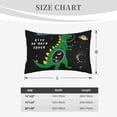 thumbnail image 6 of EasygdpSpace Dino Cartoon Black Polyester Fiber Double-Sided Pillowcase,Super Soft,Comfortable And Luxurious Pillowcase,Not Easy To Break Or Deform- 20"X30", 6 of 9