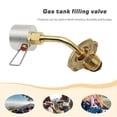 thumbnail image 3 of Válvula de llenado del tanque de gasolina Válvula de llenado del tanque de gas Válvula de gas del tanque de propano de cobre Accesorios duraderos para acampar FLhrweasw Nuevo, 3 of 9