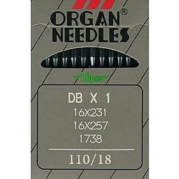 Teamwork Organ DB X 1 Industrial Needles 16X257 Size 110/18 (10pk)