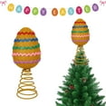 thumbnail image 3 of Easter Tree Decoration Christmas Tree Decoration Large Easter Decorations Egg Ornaments Cute Colored Egg Picks Ornaments for Tree Topper Home Office Spring Party Vase Decor, 3 of 5