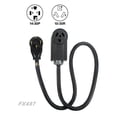thumbnail image 2 of 4FT long Dryer 4 prong to 3 prong Adapter Cord NEMA 14-30P Male to 10-30R Female, 30A, 250V FX487, 2 of 5