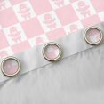 thumbnail image 4 of Feelyou Kids Kawaii Santa Claus Curtains Pack of 2 (42x84 Each), Pink Plaid Checkered Curtains Blackout, Merry Christmas Bedroom Curtains, Blackout Curtains Room Decor, 4 of 6