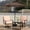 Brown, variant on Autlaycil Patio Furniture Set 5 Pieces, Beige Outdoor Swivel Rocking Chairs Set, 9ft Beige Patio Umbrella with Base Garden Conversation Bistro Sets for Porch, Pool, Backyard