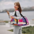 thumbnail image 4 of Lsque inside out 2 Pattern Hand Travel Bag, Weekender Carry On for Women Men, Sports Gym Bag, Workout Duffel Bag, Overnight Shoulder Bag fit 15.6 Inch Laptop, 4 of 6