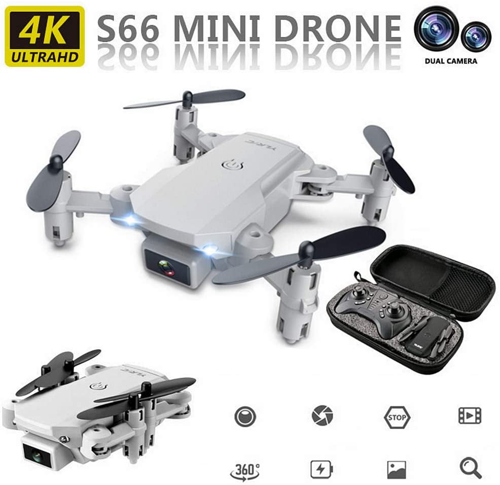 Mini Folding Drone 4K HD Camera Wifi FPV Selfie RC Quadcopter Altitude Portable