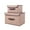 Beige, variant on Btomtd 2pcs Large And Small Flip Storage Boxes Set Foldable Fabric Storage Chests with Handles for Garment and Linens Management, 20L, Coffee