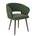 thumbnail image 4 of Ottomanson Palermos Mid Century Modern Easy Assembled Kitchen Dining Chair, Green, Set of 2, 4 of 6