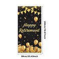 thumbnail image 3 of Golden Balloon Happy Retirement Party Banner Event Decoration Gold Stars Gift Design for Retirement Celebration Indoor Party Decoration Office Event, 3 of 7