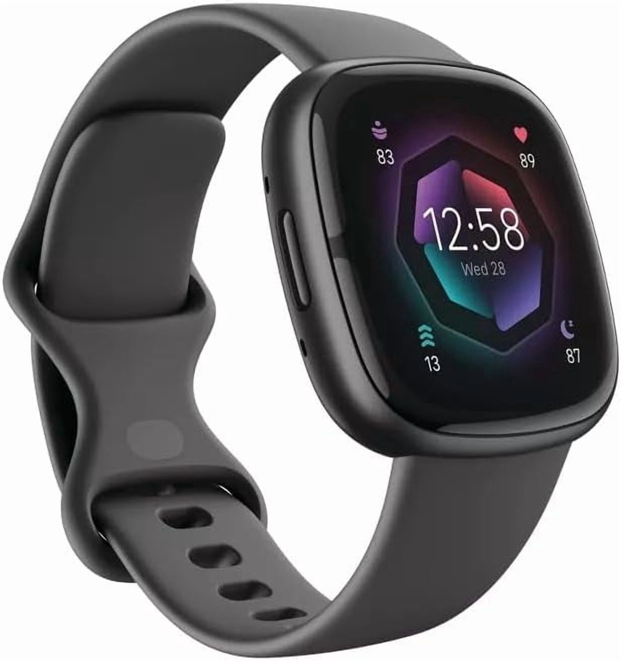 Restored Fitbit Sense 2 Fitness Smartwatch (WiFi) Graphite Aluminum (Refurbished)