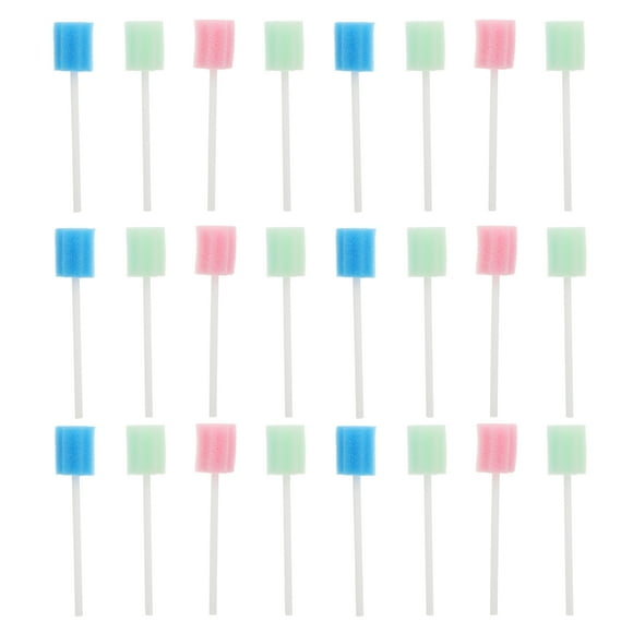 EeaseMX 150 esponjas desechables para el cuidado bucal, hisopos para limpieza dental