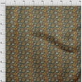 thumbnail image 3 of oneOone Cotton Poplin Fabric Leaves & Floral Block Printed Fabric 1 Yard 42 Inch Wide, 3 of 5