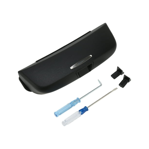 Estuche para gafas de sol de automóvil Unique Bargains para Audi A5 2012-2019, soporte para gafas de sol, caja de almacenamiento, plástico ABS negro, 1 juego
