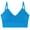 Sky Blue, variant on Bras for Women Ribbed Wirefree Spaghetti Strap Comfort Wirefree Full Support Everyday Bras