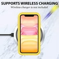 thumbnail image 4 of CellEver Clear Full Body Case for iPhone 11, Heavy Duty Protection with Anti-Slip TPU Bumper and [2 Tempered 9H Glass Screen Protectors] Shockproof Transparent Phone Cover 6.1 Inch (Yellow), 4 of 7