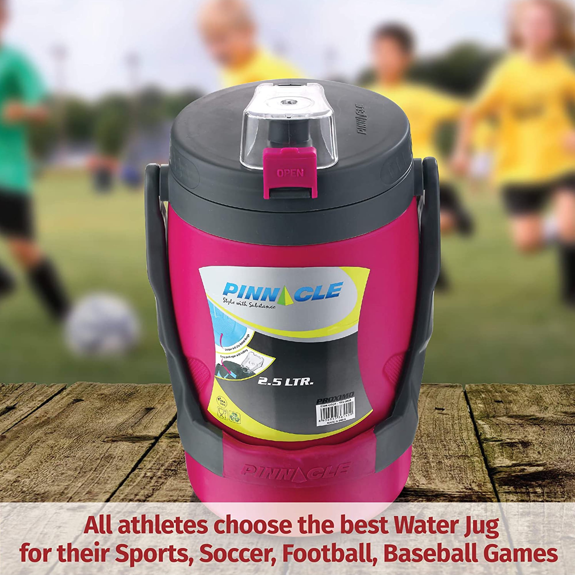 Pinnacle Thermoware Insulated Water Jug, Half Gallon, 85 Oz