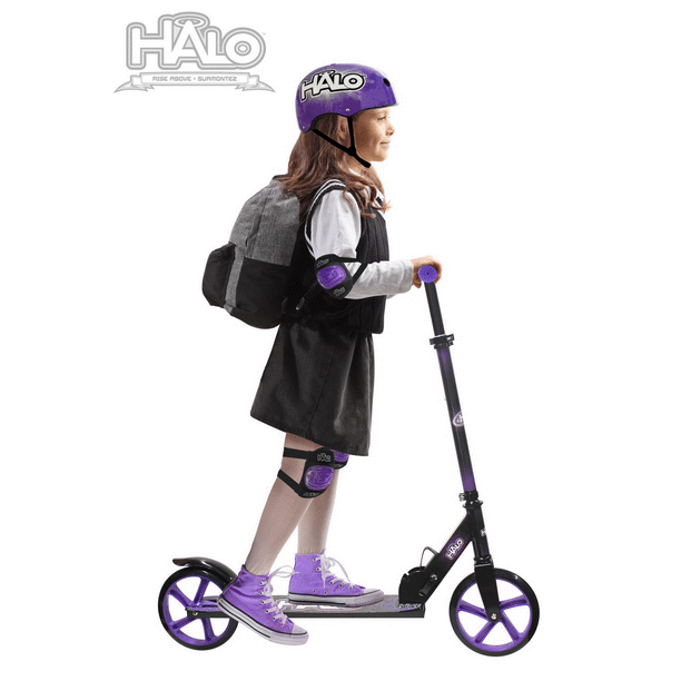 HALO Rise Above Supreme Big Wheel Scooter Purple Designed For All