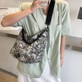 thumbnail image 3 of Bolso de hombro bordado de lona Vintage para mujer, bolsos grandes con cadena para mujer Likrtyny Para estrenar, 3 of 9
