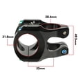 thumbnail image 2 of Potencia Bicicleta Manillar de Potencia Corta Hassns 31.8mm/35mm Negro, 2 of 7