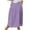 Purple, variant on Pitauce Womens Plus Size Maxi Skirt Elastic Waist A-Line Long Skirt Summer Beach Casual Baggy Skirts with Pockets S-5XL