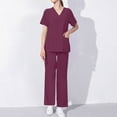 thumbnail image 2 of Samickarr Nursing Uniforms Scrubs Sets For Woman And Man Clearance Plus Size Working Uniform With Pocket Scrubs Medical Uniform Scrubs Top And Pants, 2 of 6