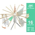 thumbnail image 4 of Cylinder Tripod Clothes Drying Rack - 16 Expandable Rods | Standing Octopus Drying Rack Clothing | Space Saving Master | Collapsible Compact for Laundry Room Household & Indoor | Solid Wood, 4 of 8