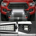 thumbnail image 6 of POFENZE 16-23 Tacoma Front Bumper Back Bumper w/Winch Plate, Lights, Skid Plate, License Plate Bracket for 2016-2023 Tacoma Pickup Trucks, 6 of 8