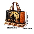 thumbnail image 2 of Digital Printed Halloween Large Capacity Handbag, Horror Spooky Fashion Style Shoulder Purse, Trendy Daily Carry Bag for Women Holiday Travel Outdoor Party Outfit Matching, 2 of 7