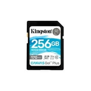 Kingston 256GB SDXC Canvas Go Plus 170MB/s Read UHS-I Class 10 UHS-I U3 V30 Memory Card SDG3/256GB