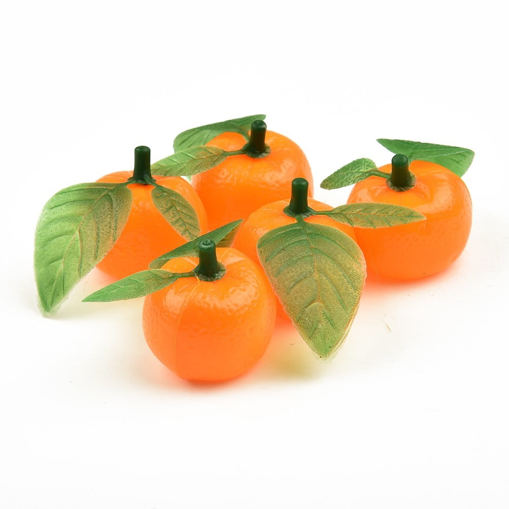 Walbest Artificial 1 Branch Mini Orange Props, Simulation Orange Decorative  Tangerine Kitchen Table Fake Orange Realistic Artificial Fruit, Faux Fruit