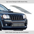 thumbnail image 2 of APS Compatible with Jeep Grand Cherokee 2009-2010 SRT8 Lower Bumper Stainless Steel SS Chrome Billet Front Grill Grille Insert J66605A, 2 of 7
