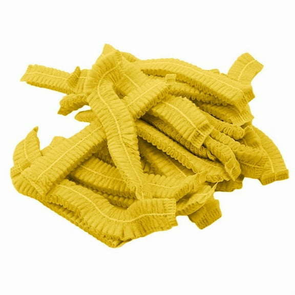 100 PCS Disposable Microblading Non Woven Fabric Makeup Hair Net Cap Sterile Hat Chef Catering Dust Strip Bathroom Supplies
