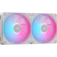 thumbnail image 1 of Ventilador Corsair iCUE LINK LX140 RGB 140 mm PWM, paquete doble, blanco, 1 of 7