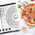 thumbnail image 3 of KitchenKey Pastry Mat, 28" x 20" Food Grade Silicone Extra Large Non Stick Baking Sheet Mat with Measurement for Making Cookies,Macarons,Bread and Pastry, 3 of 18