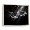 thumbnail image 2 of Designart "Abstract Manta Ray Choreography" Coastal Coral Under Water Floater Framed Wall Art Prints, 2 of 5