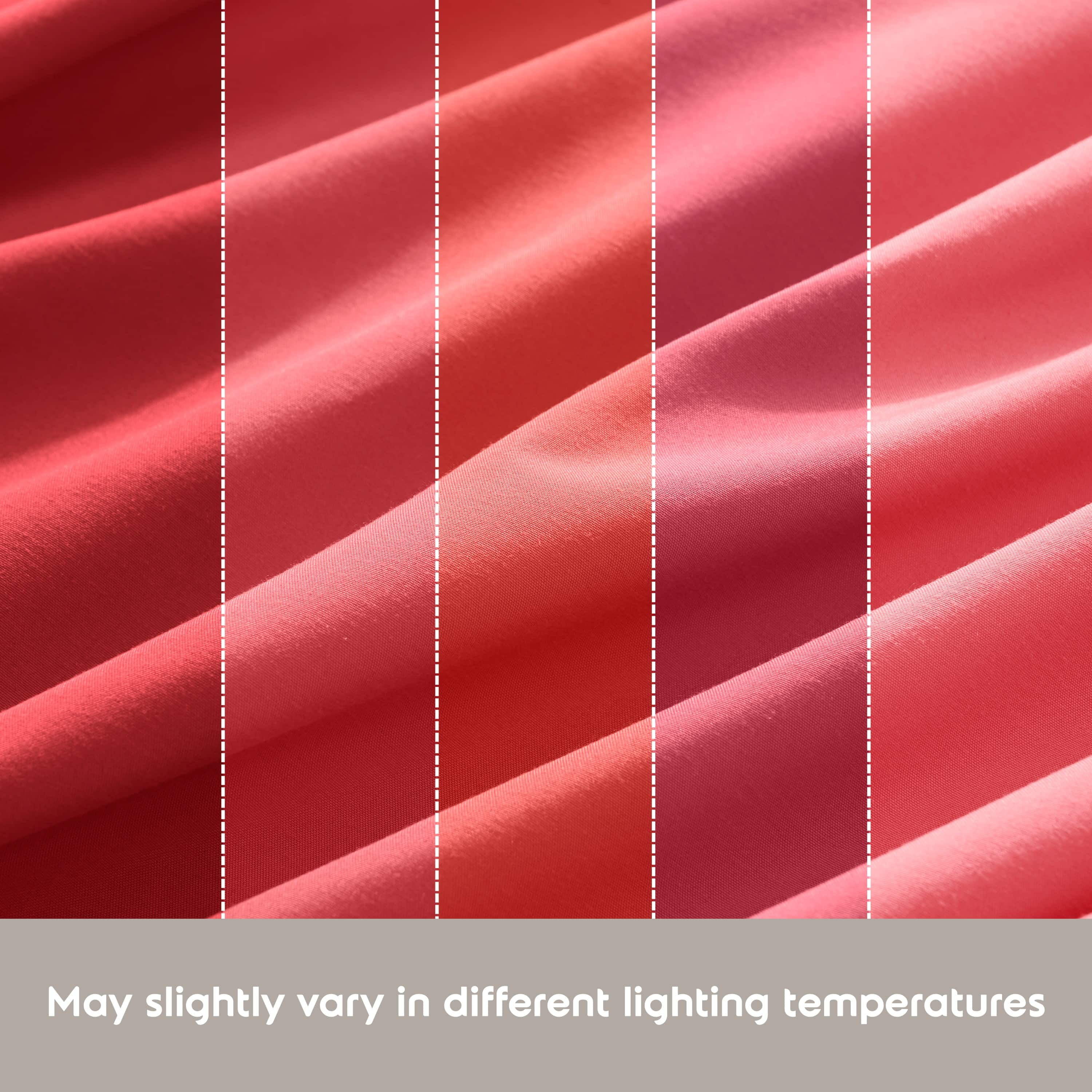 Lammaloe Split King Sheets Set, Hotel Style Deep Pocket 5 Piece Bed Sheets, Luxury Soft Microfiber Sheet Sets, Coral Pink
