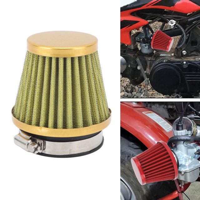 Fydun Filtro de Aire para Motocicleta Filtro de Aire para Carburador Filtro de Inducción de Aire de Calibre Universal de 50 Mm para Motocicleta Todoterreno ATV Quad Dirt Pit Bike ANGGREK Otros
