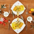 thumbnail image 4 of Dinner Napkins Cloth Washable Autumn Festival Thanksgiving Chuseok Table Napkins Polyester 20 * 20 inch Set of 6 Home Party Holiday Reusable, 4 of 7
