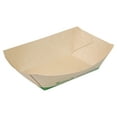 thumbnail image 3 of Sustain 1/2 lb Bamboo Paper #50 Food Tray / Boat - with PLA Lining, Compostable - 4 1/4" x 2 3/4" x 1 1/2" - 50 count box, 3 of 11