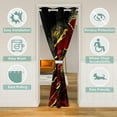 thumbnail image 2 of Manfei Watercolor Marble Door Curtain For Doorways 52x80, Gold Black Red Black Out Curtain, Modern Mountain Fluid Door Curtain Hanging Decoration, Ultra Soft Bedroom Decorative, 2 of 5