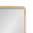 thumbnail image 3 of Kate and Laurel McLean Mid-Century Wood Framed Rounded Rectangle Wall Mirror, 24 x 30, Natural Poplar, Decorative Round Rectangular Mirror for Contemporary Wall Decor, 3 of 8