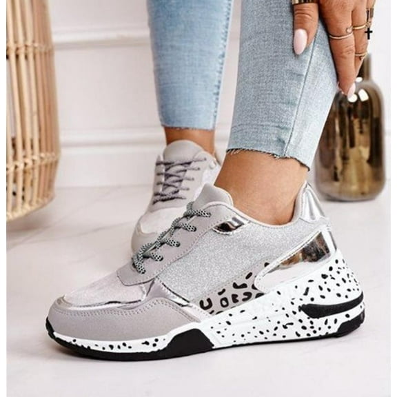 Women's Wedge Sneakers Fashion Cliff Platform Retro  Casual Shoes