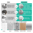 thumbnail image 3 of Estante Para Baño De Organizador De Esquina Para Baño 2 Pcs Xtellar transparente, 3 of 4