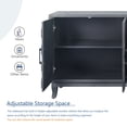 thumbnail image 5 of Vintage Style Buffet Cabinet, Storage Cabinets with 4 Doors, Thickened Sideboard Storage Cabinet for Entryway, Living Room, Antique Dark Grey, 5 of 7